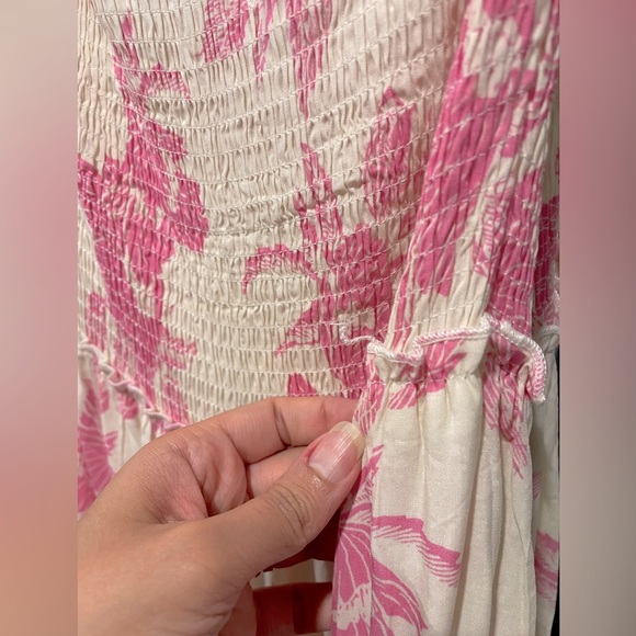 Abel the Label Pink Floral Maxi Tiered Dress - S - Picture 7 of 7